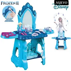 DISNEY - Juguete Set de Tocador y Castillo Lanza Nieve FROZEN II