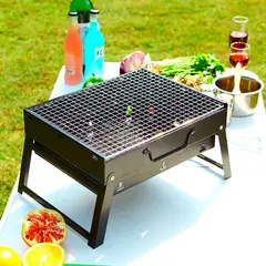 GENERICO - Parrilla Plegable a Carbón Portatil Jardin Picnic Camping Terraza