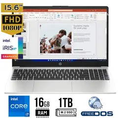 HP - Laptop 250 G10, Intel Core i7-1355U, Ram 16GB, SSD 1TB, 15.6 LED HD, FreeDos