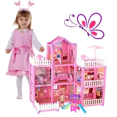 GENERICO - Casa de Muñeca Fashions con 7 Habitaciones 162 piezas