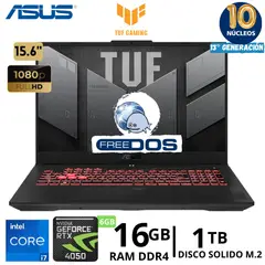 Laptop TUF Gaming F15 FX507VU-LP180 Core i7 - 13620H 156FHD Ram 16Gb SSD 1Tb FreeDos