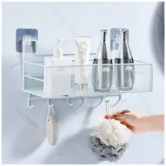 GENERICO - ESTANTE ORGANIZADOR COLGANTE DE BAÑO BLANCO