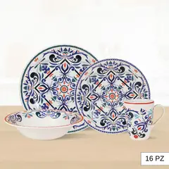 CORONA - Juego de Vajilla Antonella 16 Piezas