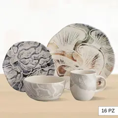 CORONA - Juego de Vajillas Ziba 16 Piezas