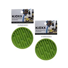 KIOXX - 2 Set de 4 Posavasos de Silicona Verde