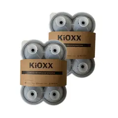 KIOXX - Set de 2 Cubetas de Silicona Circulares 6 Cavidades Gris