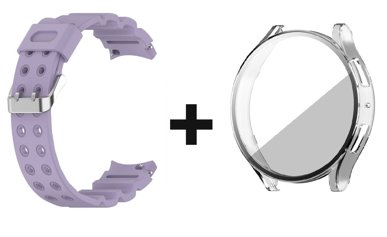 CORREA + BUMPER PARA SAMSUNG GALAXY WATCH 6 LILA