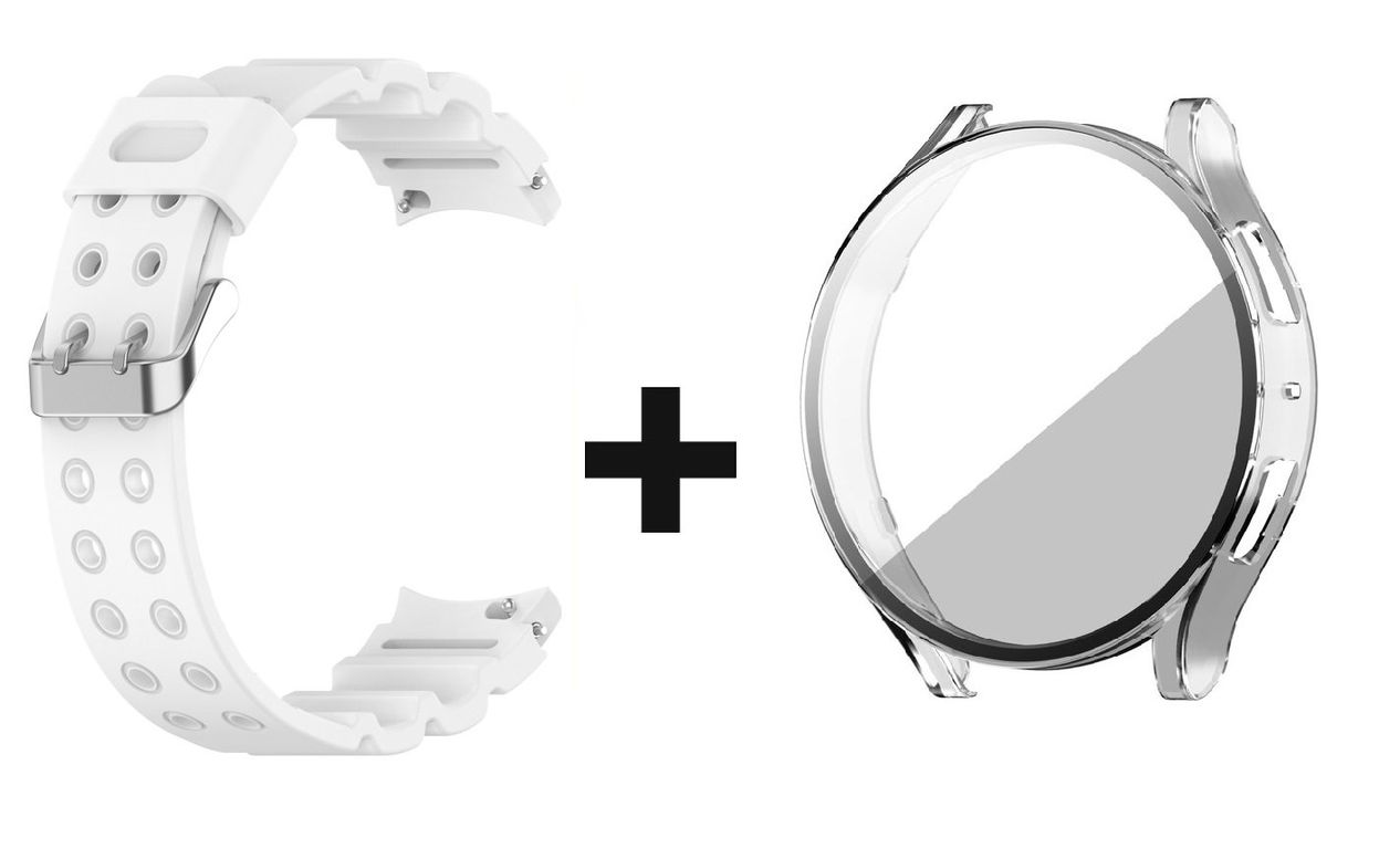 CORREA + BUMPER PARA SAMSUNG GALAXY WATCH 6 BLANCO