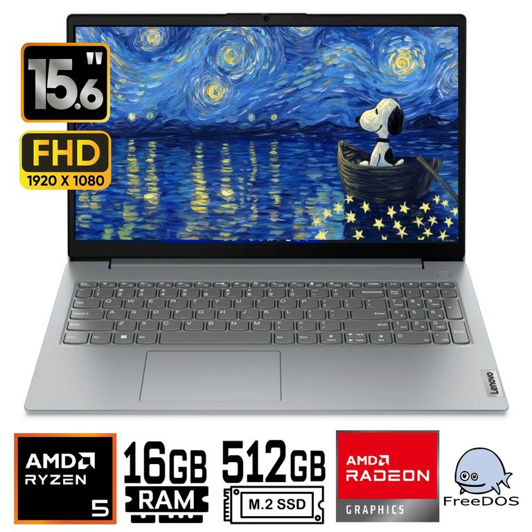 Laptop V15 G4 AMN AMD Ryzen 5 7520U Ram 16Gb 512Gb SSD 15.6" FHD FreeDos