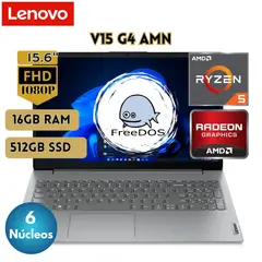 LENOVO - Laptop V15 G4 AMN, 15.6" FHD TN, AMD Ryzen 5 7520U 16GB 512GB SSD FREEDOS