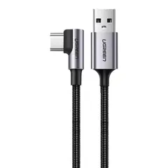 UGREEN - Cable 2m USB-C Ángulo 90° 18w Carga Rápida 3A US284 - 50942