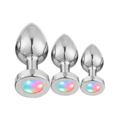 DR PINKY - Plugs Dilatadores Anales Kit de 03 Consoladores Con Luces