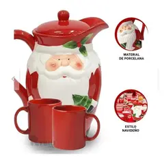 GENERICO - Recipiente Util y Resistente de Papa Noel Y+Regalo Navideño