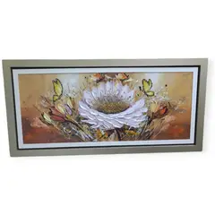 GENERICO - Cuadro En Óleo Luxe Petals 137x67 cm