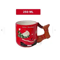 GENERICO - Vaso para Bebidas de Papa Noel Y+Regalo Ligas para Peinar