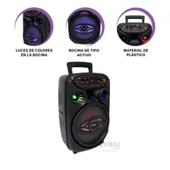 GENERICO - Bocina con Sonido Potente y Claro Negro Y+Gift Stickers