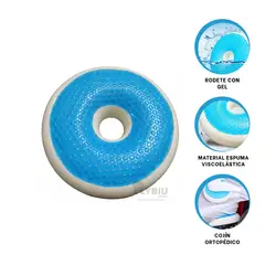 RYBIU IMPORT - Almohadilla Ligero y Comodo Funda Plomo Y+Regalo Stickers