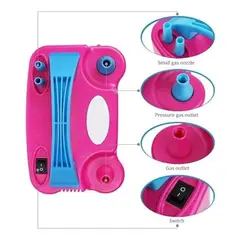 GENERICO - Inflador Bomba de Aire Rosado Electrica Para Globos ASU
