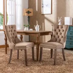 DMUEBLES - DM Comedor 2 sillas Italy - Marrón Claro
