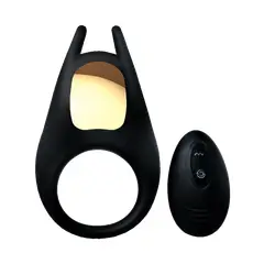 DR PINKY - Anillo Vibrador CockRing Retardante Dark Knight Con Luces Led
