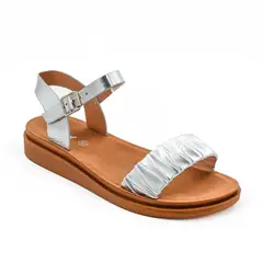 STHEF - SANDALIA MUJER CASUAL PLATA 8010