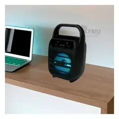 GENERICO - Parlante Transportable KTS 1411 Negro Y+Papel de Regalo