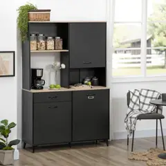 TU MESITA - Mueble de Cocina Moderno Kenia color Negro