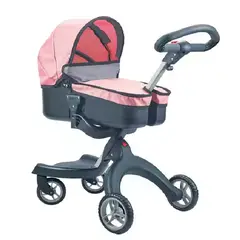 GENERICO - Juguete Cochesito 2 en 1 para Muñeca -Rosado