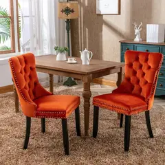 DMUEBLES - DM Comedor 2 sillas Italy - Naranja