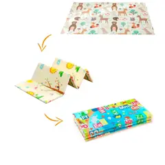 GENERICO - Piso Alfombra Reversible Plegable Para Bebes 200x180cm