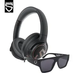 SOUNDPEATS - Pack Audífonos Space Hybrid ANC Negro+Lente gudshet