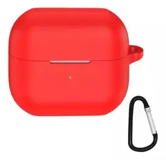 GENERICO - Case Estuche Funda para Galaxy Buds 3 Pro - Silicona Rojo