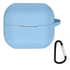 GENERICO - Case Estuche Funda para Galaxy Buds 3 Pro - Silicona Celeste
