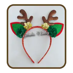 GENERICO - Vincha Renito ROJO - Moñitos Lindsey