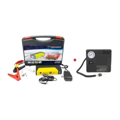 PREMIUM - Arrancador De Auto Inalambrico 50800mah cargador portatil + Compresora Inflador de Llantas