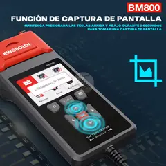 GENERICO - Probador Tester De Batería Con Impresora Kingbolen 61224