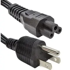 GENERICO - CABLE DE ALIMENTACION TREBOL ENCHUFE UNIVERSAL