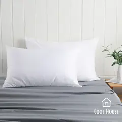 GENERICO - Set de almohadas Cool House Epifanía 100% algodón BLANCO king