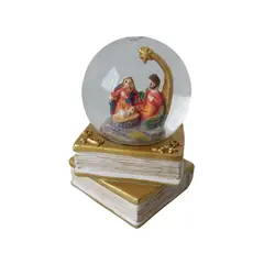 GENERICO - Nacimiento en Esfera Modelo Libro Dorado