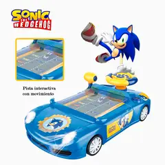 SONIC - Juguete Coche de Carrera Consola con Luces y Sonido