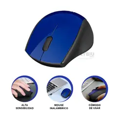 GENERICO - Cursor Ideal EKM200 en Azul Y+Regalo Ligas para Peinar