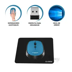 GENERICO - Raton Confortable para el Trabajo M312 Azul Y+Gift Stickers