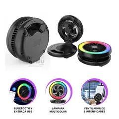 GENERICO - Bocina Fncional en Tono Negro Y+Ligas de Regalo