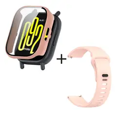 GENERICO - Bumper Protector Rosa + Correa para Redmi Watch 5 Active Rosa
