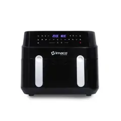 IMACO - Freidora Digital Doble Canastilla AFD4516 9lts - Negro