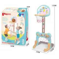 OEM - Juego 2 En 1 Baloncesto Y Futbol - Azul