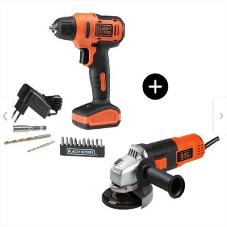 Taladro Inalámbrico Atornillador 12v+13 Accesorios + Amoladora Angular