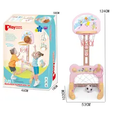 OEM - Juego 2 En 1 Baloncesto Y Futbol - Rosado