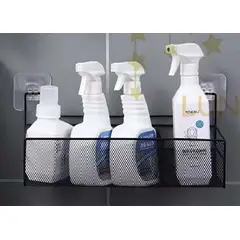 GENERICO - ESTANTE ORGANIZADOR COLGANTE DE BAÑO NEGRO