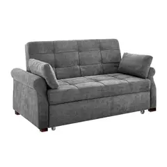 BARAKA HOME - Sofá Cama Ressen con Almohadas 1.5 Plz - Gris Claro